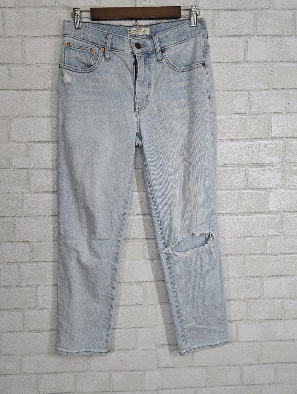 Madewell mid-rise classic straight jeans